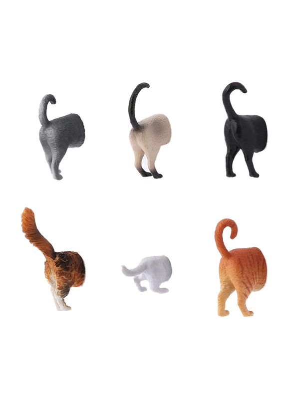 

Kikkerland Cat Butt Magnet, 6 Pieces, Multicolour