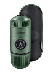 Wacaco 80ml Nanopresso Portable Espresso Coffee Maker, with Protective Case, WC-NANOP, Moss Green