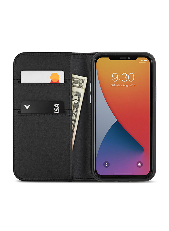 

Moshi Overture Apple iPhone 12 Pro Max Leather Case, Black