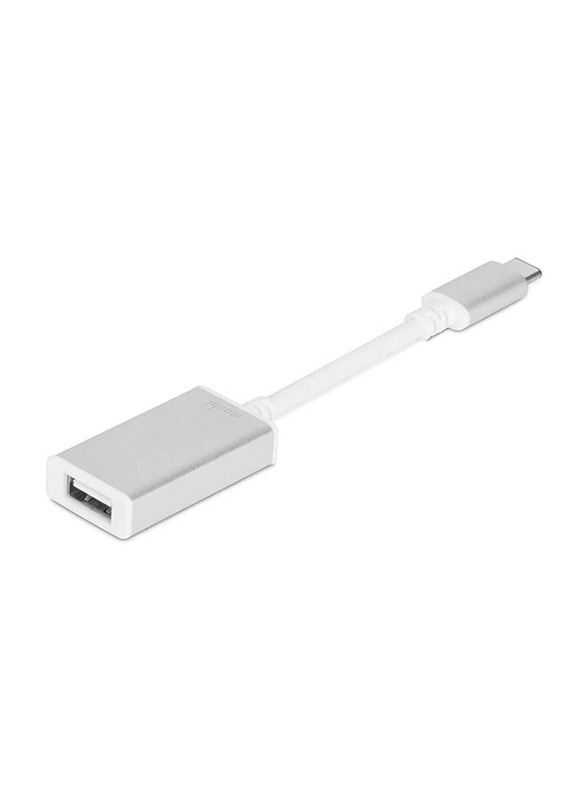 

Moshi USB Type A Adapter, 3A USB Type A to USB Type-C, Silver