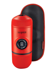 Wacaco 80ml Nanopresso Portable Espresso Coffee Maker, with Protective Case, WC-NANOP, Lava Red