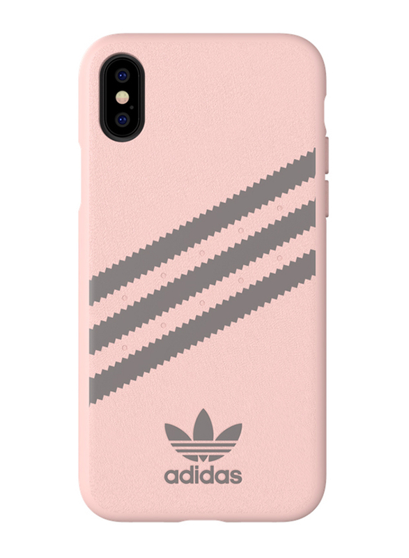 

Adidas Apple iPhone XS/X 3 Stripes Mobile Phone Case Cover, Gazelle Pink