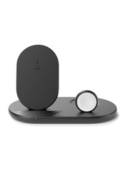 Belkin Boost Charge 3-in-1 Wireless Charger, 10W, Black