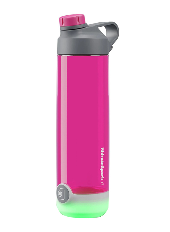 

HidrateSpark 700ml Tap Chug Tritan Plastic Smart Water Bottle with Hydration Tracker, Fruit Punch