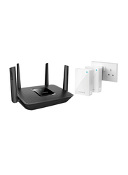 Linksys MR8300 Mesh MU-MIMO Tri-Band Wi-Fi Router, Black