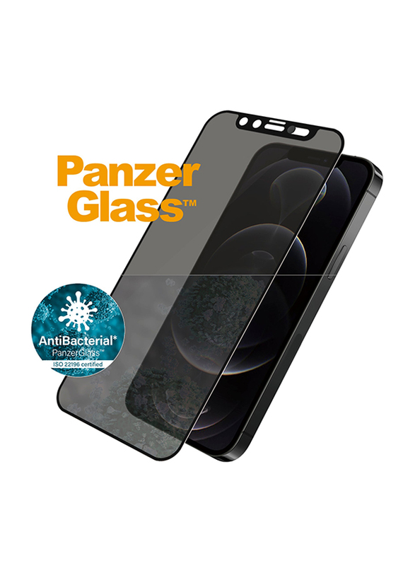 

Panzerglass Apple iPhone 12/12 Pro Dual Privacy Edge-to-Edge Tempered Glass Mobile Phone Screen Protector, Black
