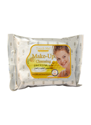 Touch Me Please Make Up Cleansing with Milk and Honey Extract, 25 Sheets, White