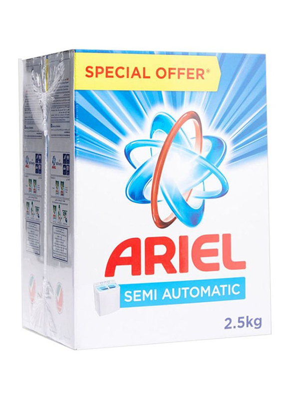 

Ariel Semi Automatic Washing Powder, 2 x 2.5 Kg