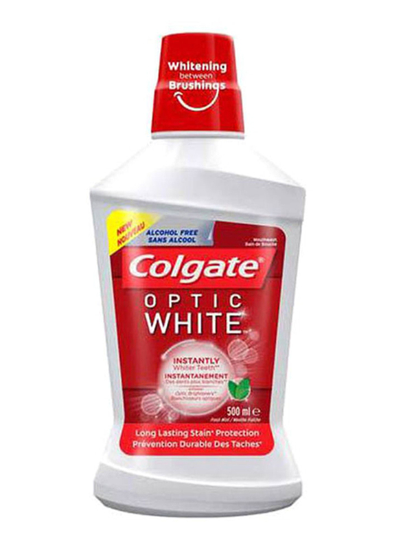 

Colgate Optic White Whitening Mouthwash, White, 500ml