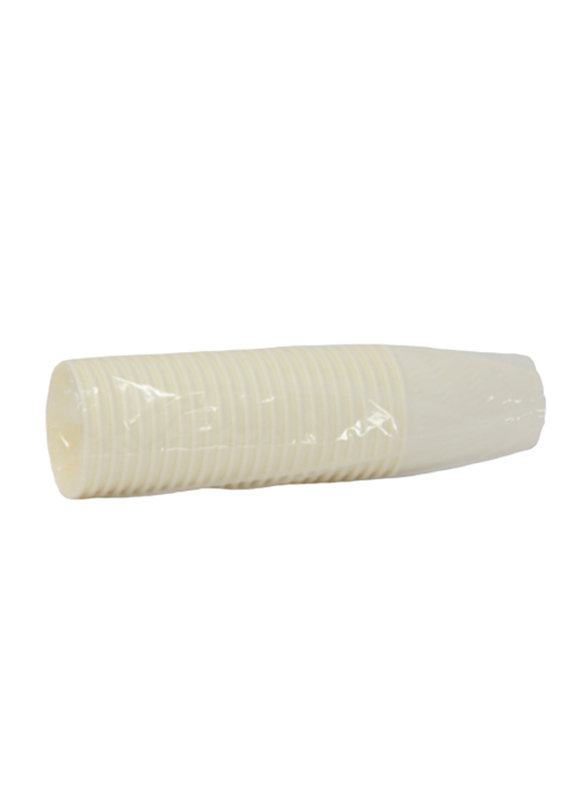 

Hotpack 12oz 25-Piece Embossed Double Wall Cup, HOT0578, White