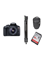 Canon 1300D IS ii DSLR Camera with EF S 18-55mm, 18 MP, Black