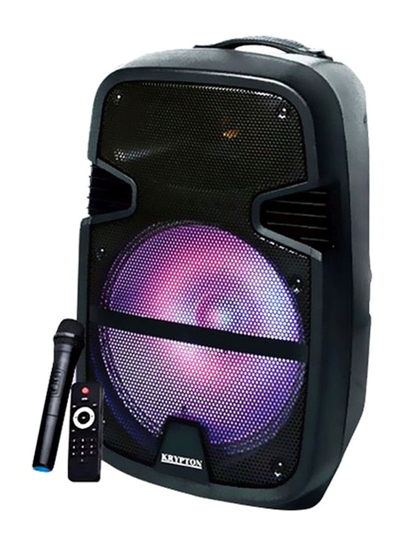 

Krypton Wireless Rechargeable Trolly Speaker, KNMS5035, Black