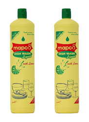 Hotpack Mapco Dishwashing Liquid Lemon, 1 Liter x 2 Piece