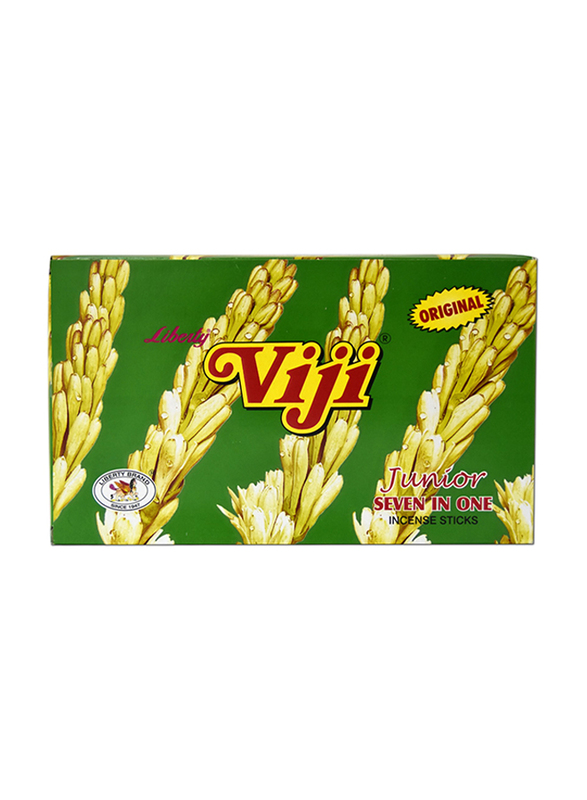 

Viji Liberty Junior 7-in-1 Incense Agarbathies Sticks, 12 Packs x 28 Sticks, Green