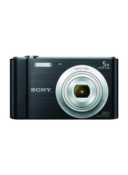 Sony W800 Compact Digital Camera, with 26 mm Wide-Angle Lens, 20.1 MP, Black
