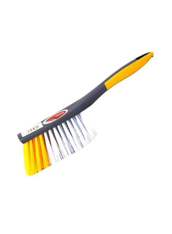 

Brighto 28cm Plastic Hand Brush, Grey/Yellow