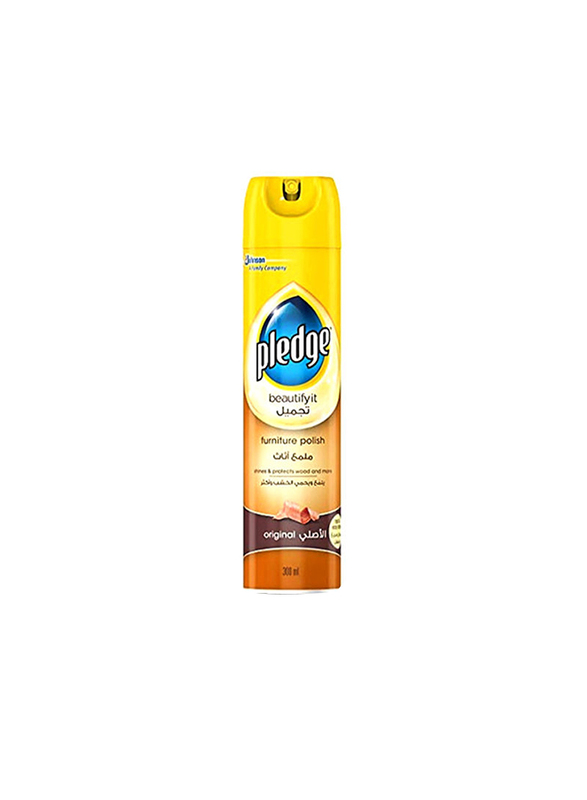 

Pledge Original Furniture Polish Spray Cleaner, 300ml