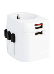 Skross World 1575W Wall Charger, Pro Light USB Travel Adapter, 1302540, White
