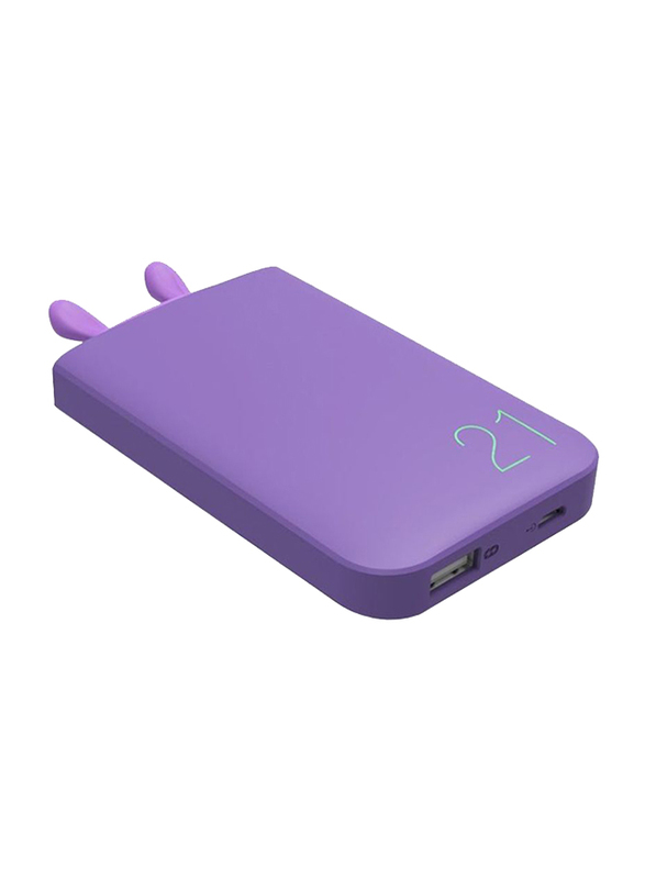 

Romoss 6000mAh Lovely Elf Fast Charging Power Bank, with Micro USB Input, Purple