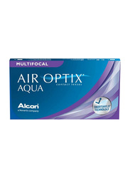 Air Optix Alcon MultiFocal Aqua Monthly Pack of 3 Contact Lenses, Clear, -8.25 MED