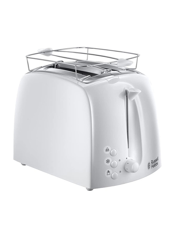 

Russell Hobbs Textures 2 Slice Plastic Toaster, 850W, 21640, White