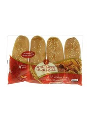Royal Bakers White Bread Rolls with Sesame Seeds, Medium, 260g