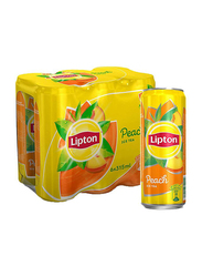 Lipton Peach Ice Tea Can, 6 x 315ml