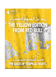 Red Bull The Yellow Edition Blueberry Energy Drink, 4 Cans x 250ml