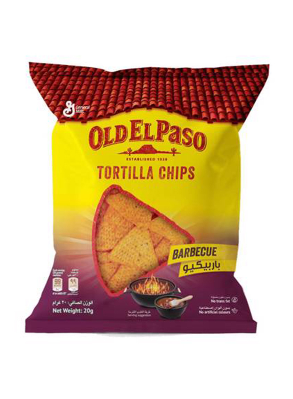 

Old El Paso Barbeque Tortilla Chips, 12 x 20g