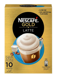 Nescafe Gold Latte Coffee, 10 Sachets x 19.5g