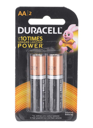 Duracell 2-Piece AA Rechargeable Batteries, Black/Gold