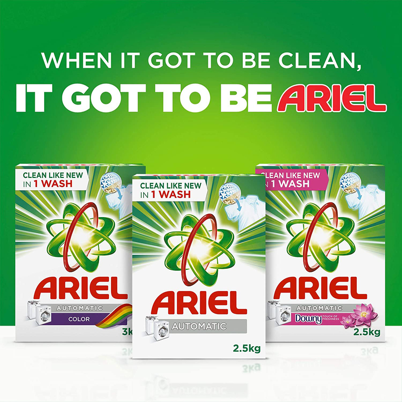 Ariel Original Scent Laundry Powder Detergent, 1.5 Kg
