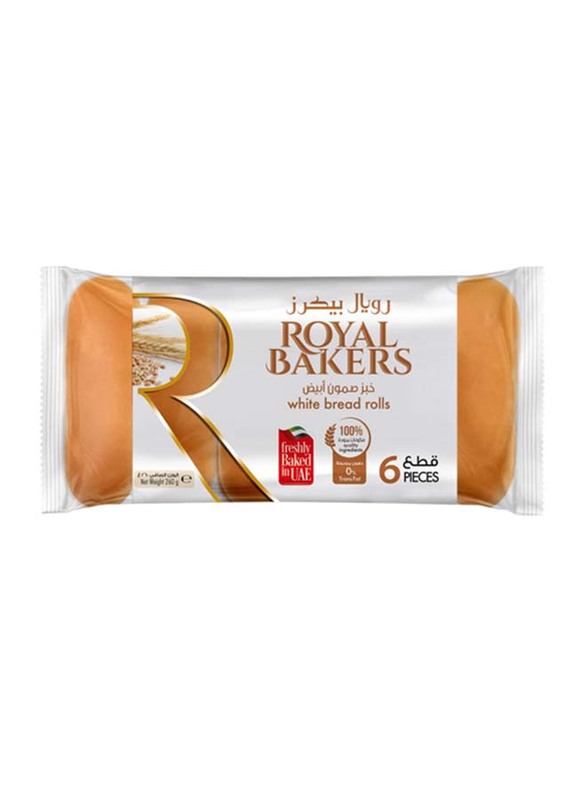 Royal Bakers White Bread Rolls, 6 x 260g