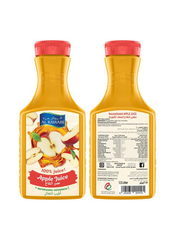 Al Rawabi Apple Juice, 1.5 Liter