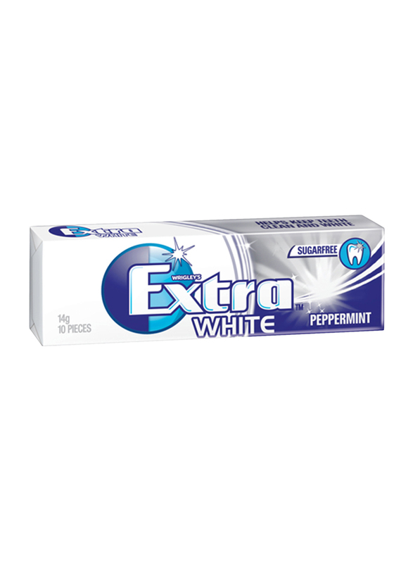 

Wrigley's Extra White Peppermint Chewing Gum, 14g