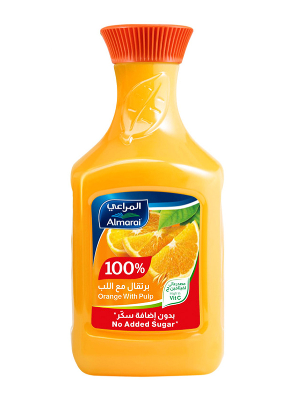 Al-Marai No Added Sugar Orange Juice with Pulp, 1.5 Litres