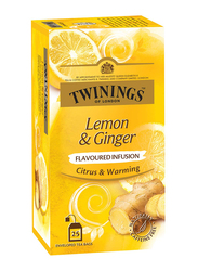 Twinings Lemon & Ginger Green Tea, 25 Tea Bags