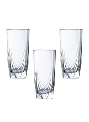 Luminarc 3-Piece 330ml Set Ascot Glass High Ball Tumbler, Clear