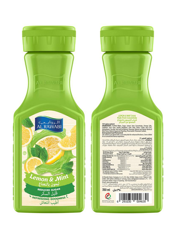 Al Rawabi Lemon Mint Juice, 350ml