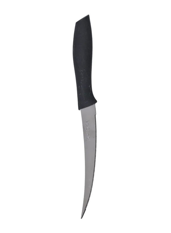 Royalford 12-Piece Stainless Steel Fruit Knife Set, Black/Silver