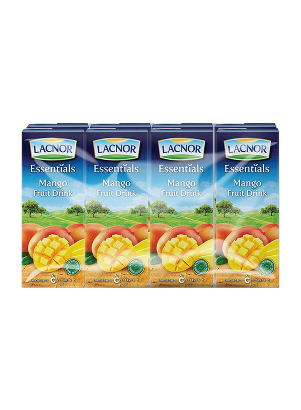 Lacnor Essentials Mango Juice, 8 x 180ml