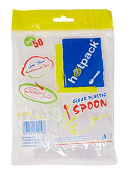 Fun 50-Piece Plastic Spoon Set, Clear