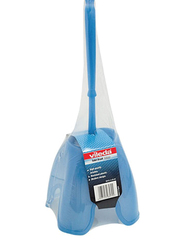 Vileda Crystal Toilet Cleaner Brush with Holder Set, Blue