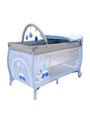Asalvo Rabbit Tippi Complete Travel Cot, Blue