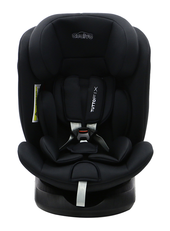 Asalvo Tutto Fix All in 1 360° Isofix Baby Car Seat, Group 0+/1/2/3, Black