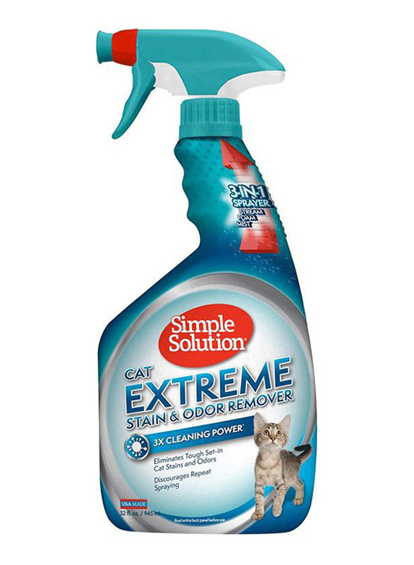 

Simple Solution Extreme Cat Stain Odour Remover, 945ml, White