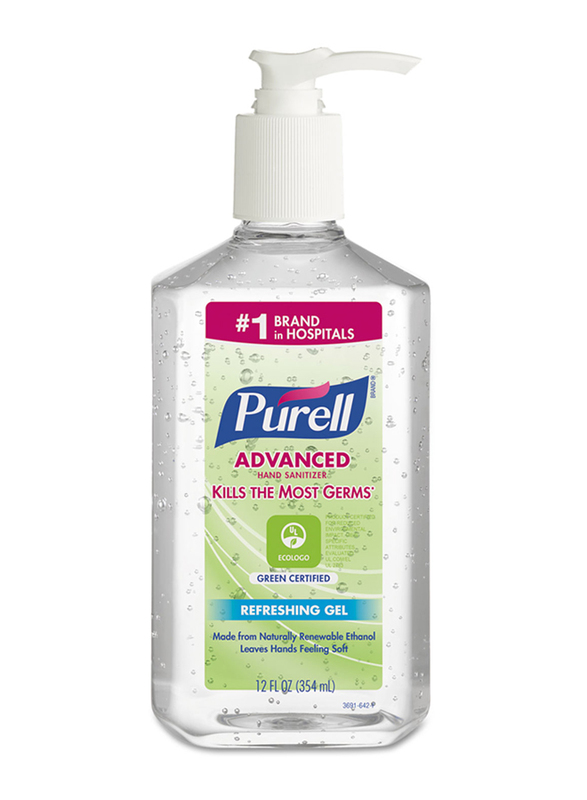 Purell Advanced Hand Sanitizer, 3691-12, Clear, 354ml