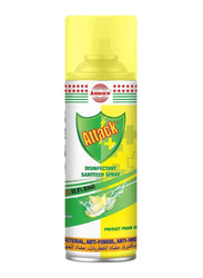 Attack Disinfectant Lemon Sanitizer Spray, 400ml