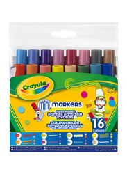 Crayola 16-Piece Mini Washable Markers, CY58-8709, Multicolor