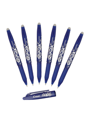 Pilot 6-Piece Frixion Ball Erasable Fine Point Gel Pens, 0.7mm, Blue